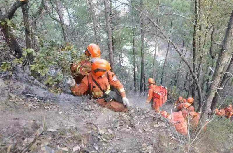 雅江森林火灾蔓延形成3个火场 1200余人正在扑救