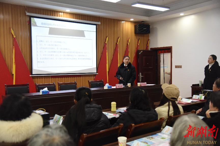 零距离普法，岳阳县法院开展送法进社区活动