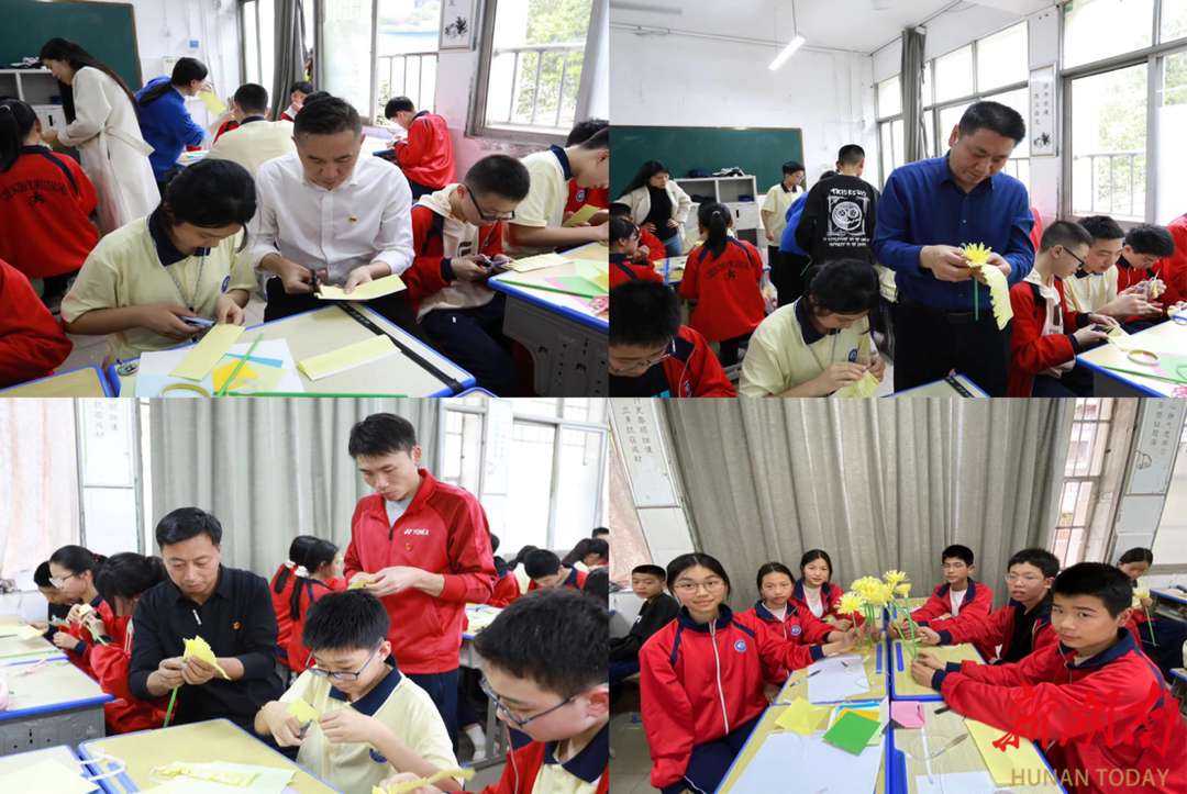 郴州市第五中学开展“党建+团建”清明祭英烈系列活动