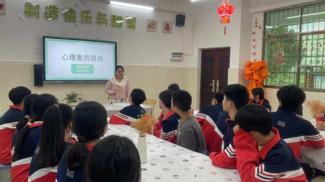 衡南县茶市联合学校茶市中学开展心理委员培训