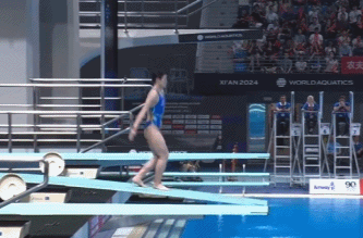 祝贺！陈艺文跳水世界杯女子3米板摘金