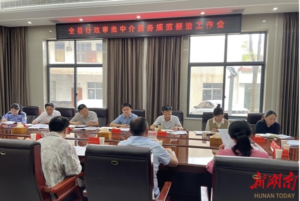 临澧县规范行政审批中介服务集中整治工作启动
