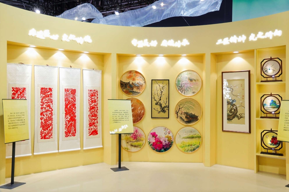 麻质画入展中国品牌日“美好博物馆”