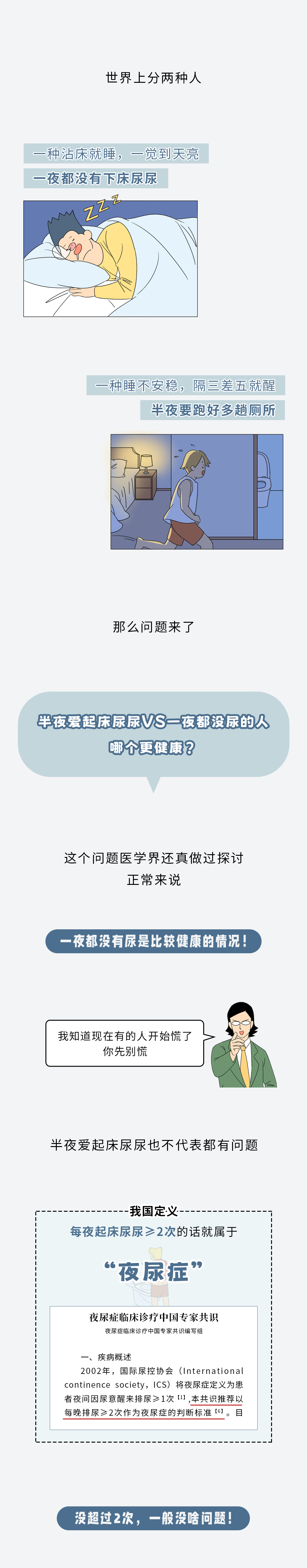 半夜愛起床尿尿VS一夜都沒有尿的人，哪個更健康？