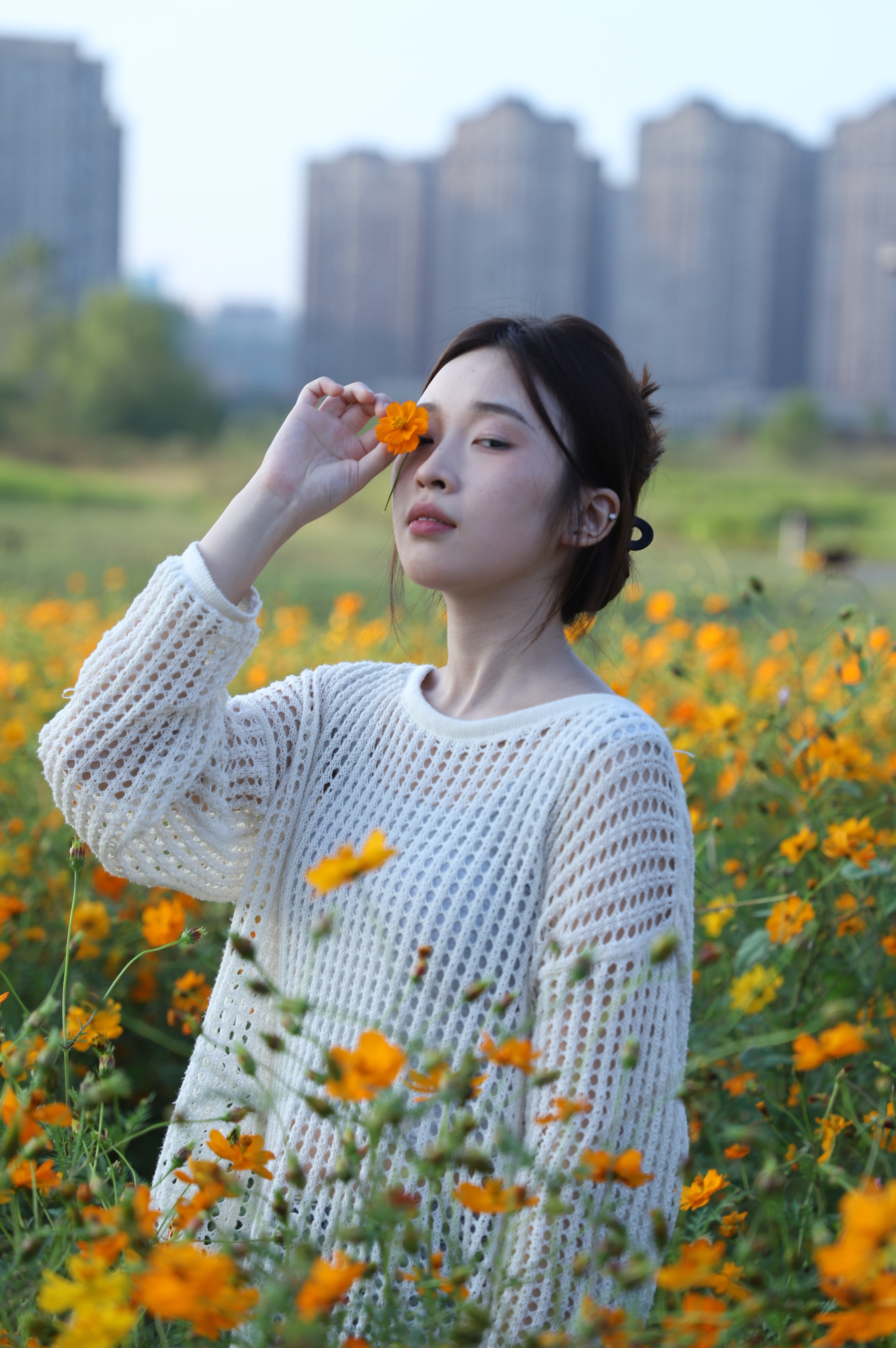 只闻花香